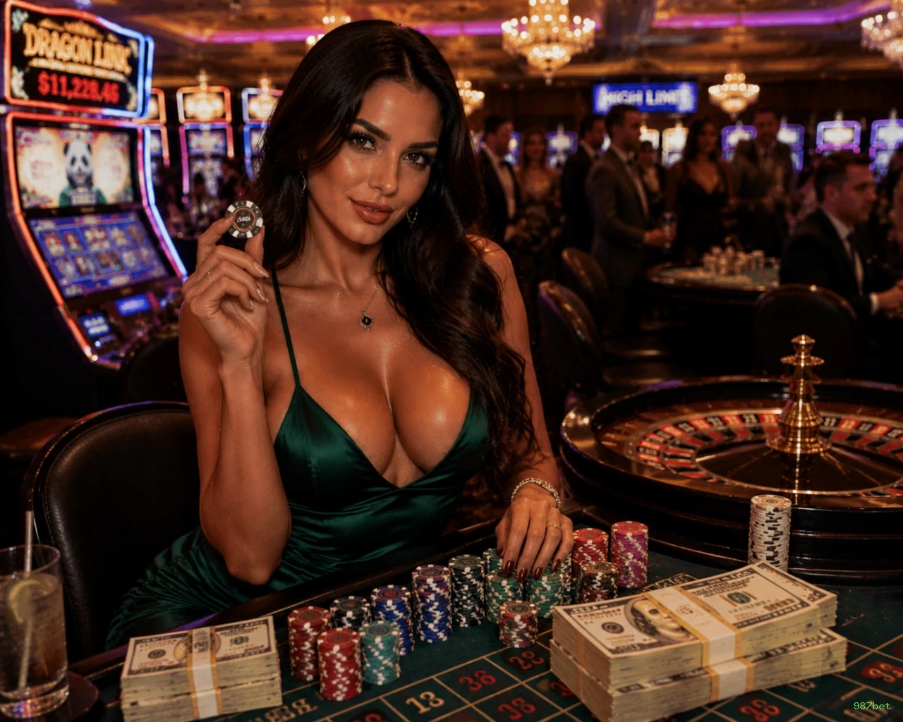 Imagem promocional do cassino online da 987bet mostrando jogos ao vivo